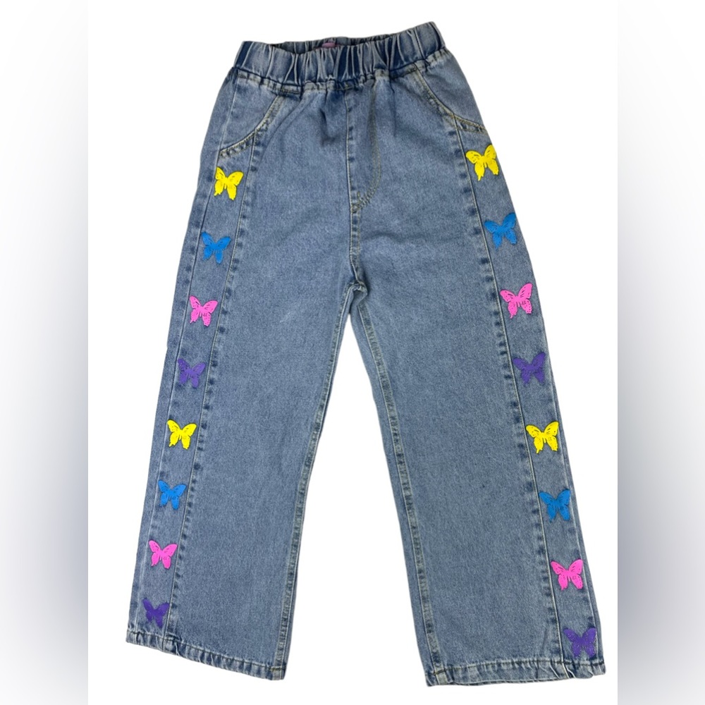 Straight leg girl jeans